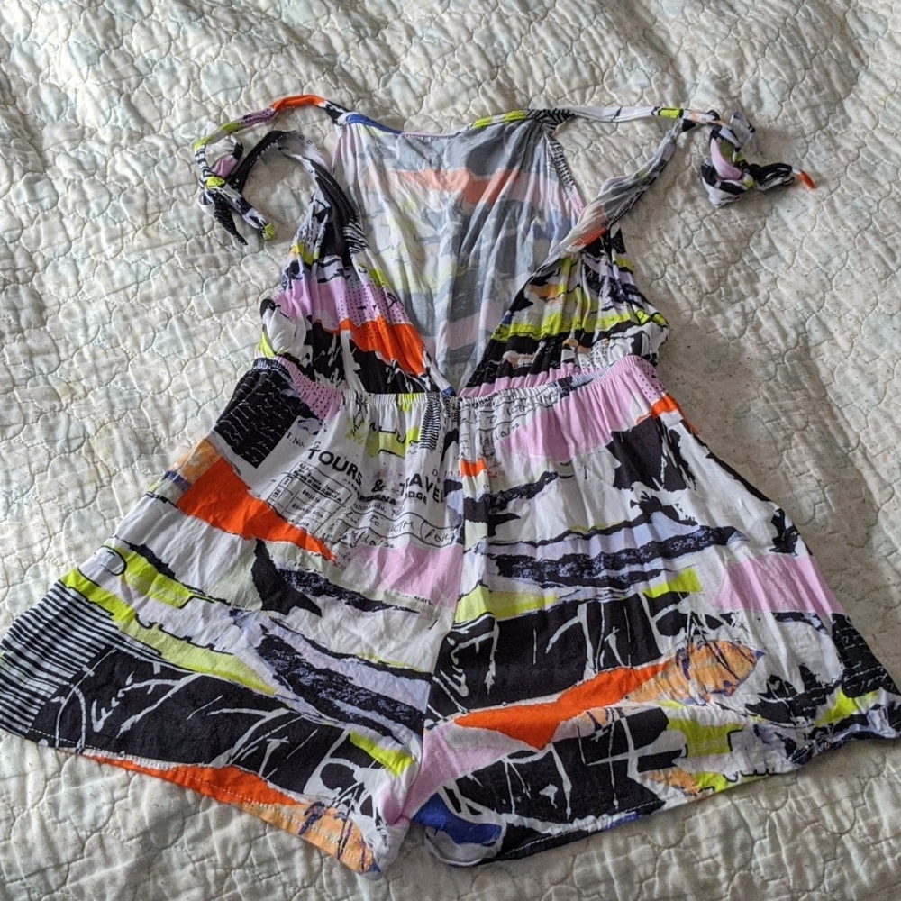 NEW W/ TAGS The Bikini LAB Cover-up Romper sz Small - Picture 2 of 4